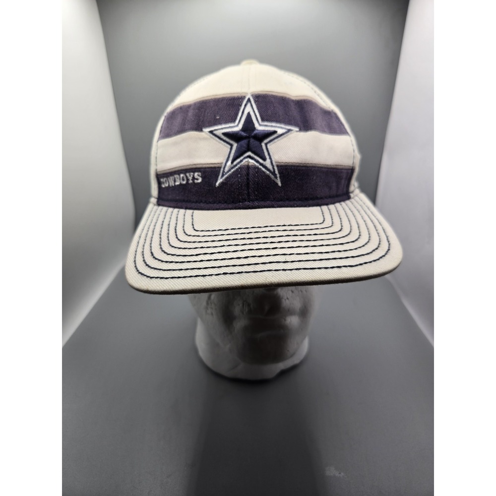 Vintage Reebok Dallas Cowboys NFL‎ Cap Hat Blue & White L/XL